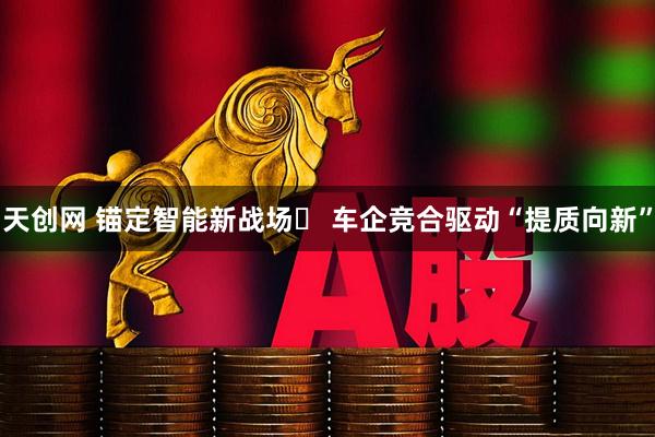 天创网 锚定智能新战场​ 车企竞合驱动“提质向新”