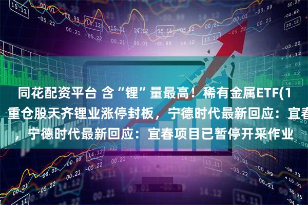 同花配资平台 含“锂”量最高！稀有金属ETF(159608)盘中涨超2%，重仓股天齐锂业涨停封板，宁德时代最新回应：宜春项目已暂停开采作业
